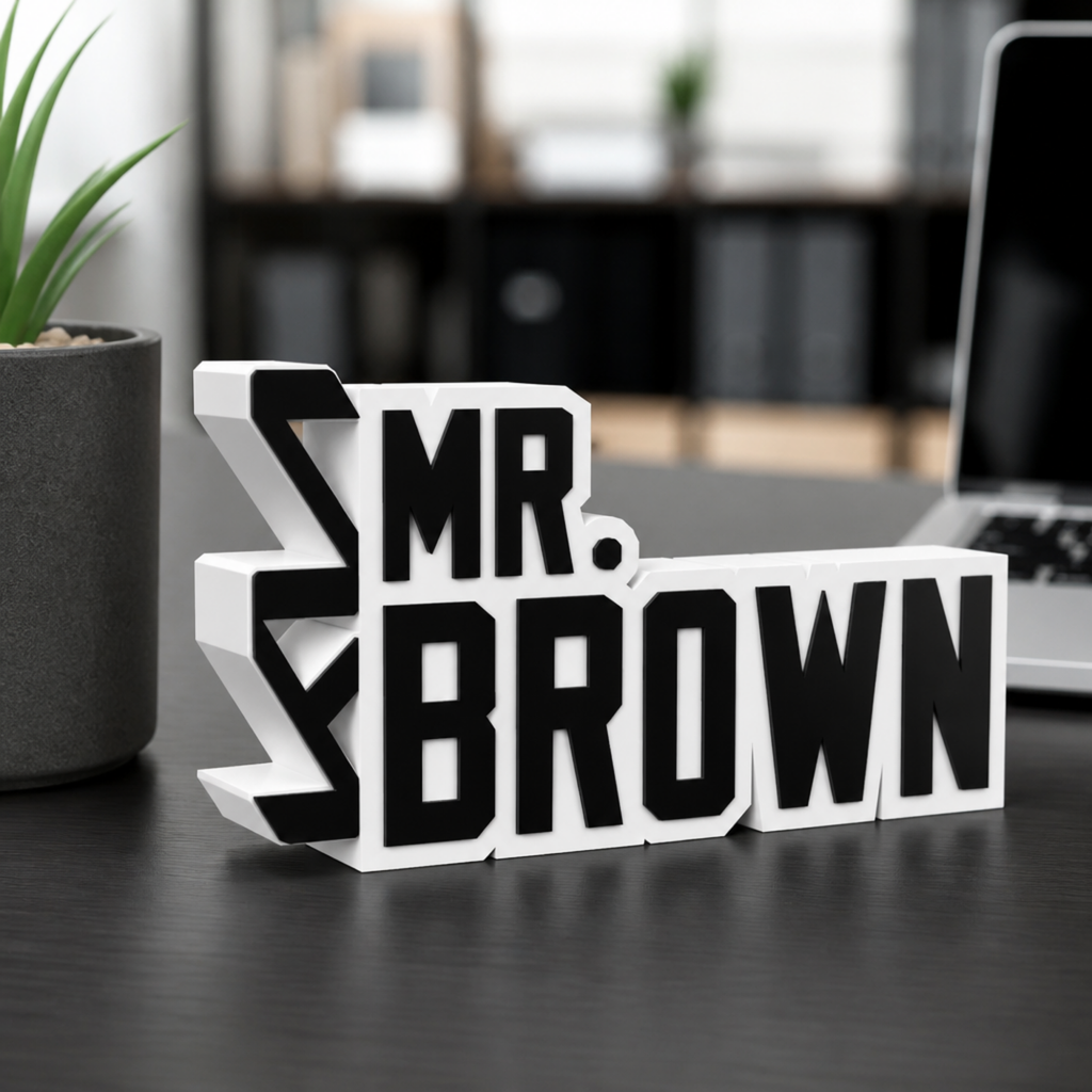 Personalized Kia Desk Name Plate