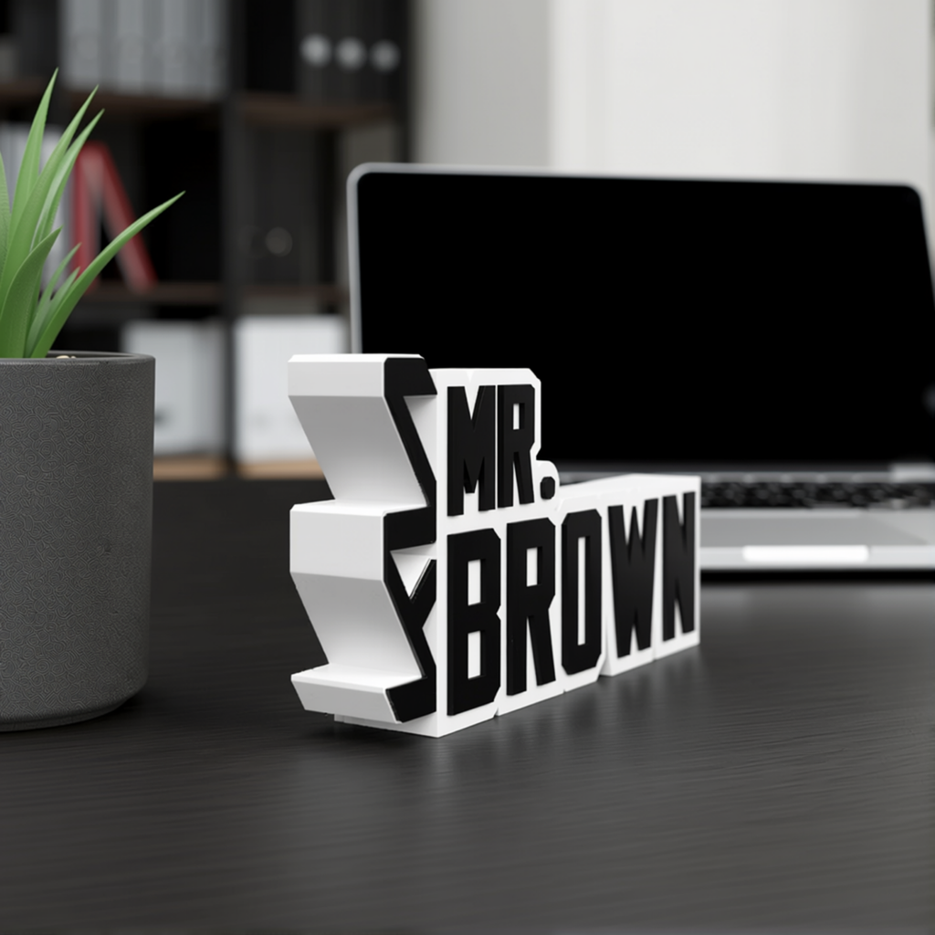 Personalized Kia Desk Name Plate