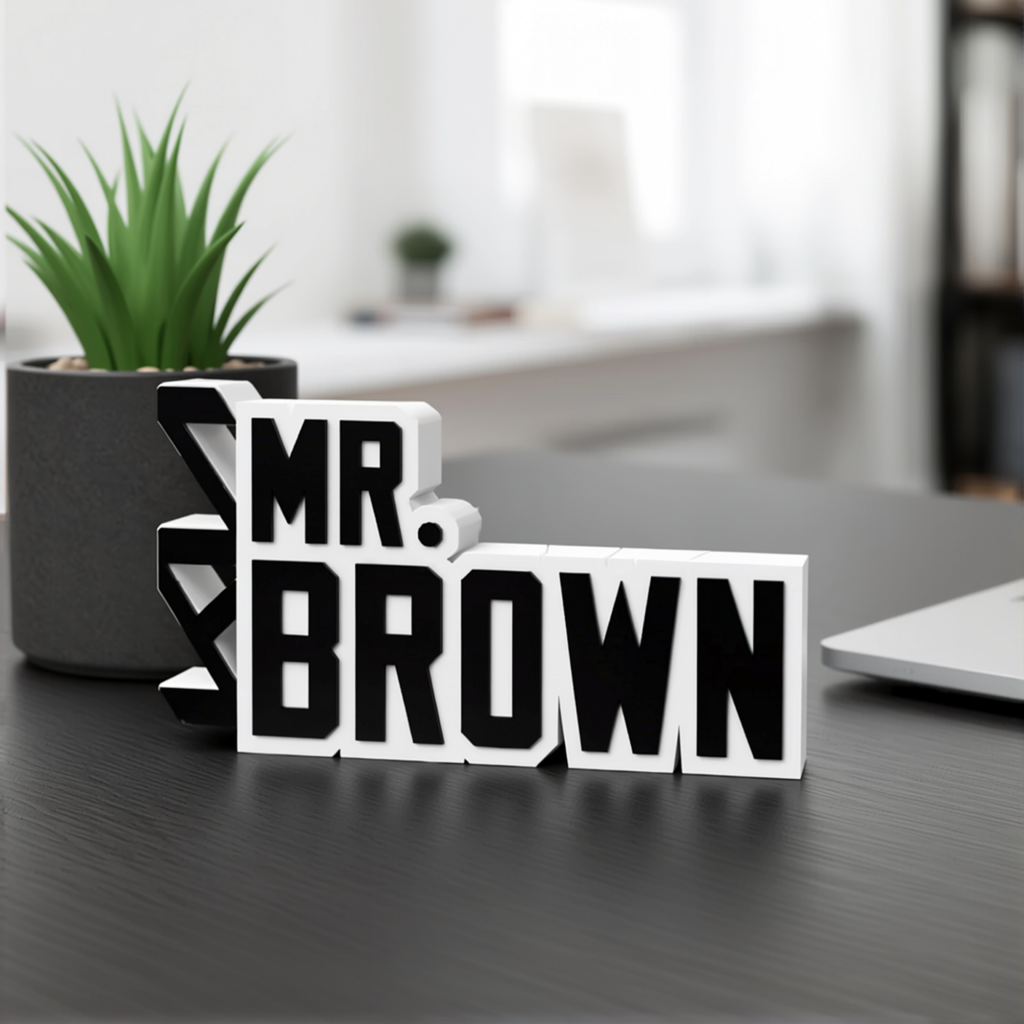 Personalized Kia Desk Name Plate