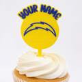 Los Angeles Chargers Cupcake Topper