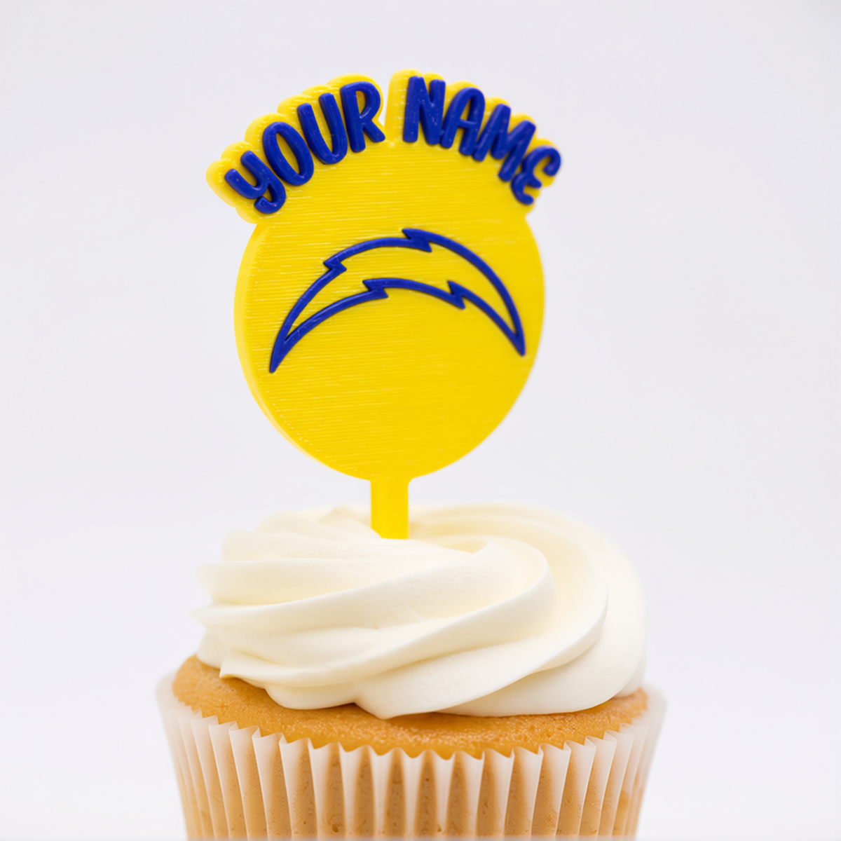 Los Angeles Chargers Cupcake Topper