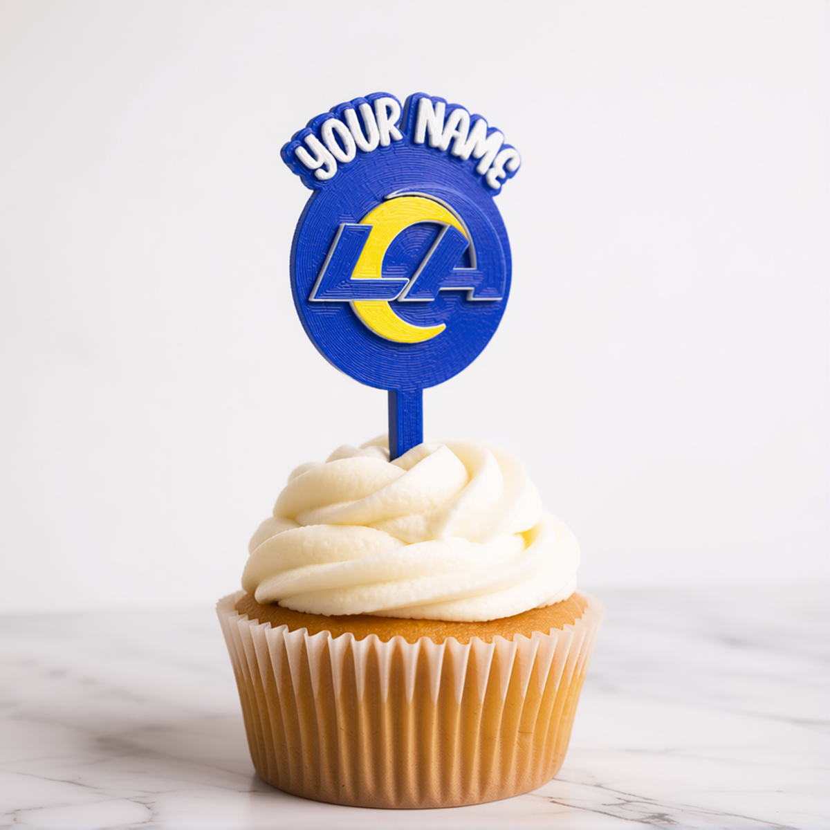 Los Angeles Rams Cupcake Topper