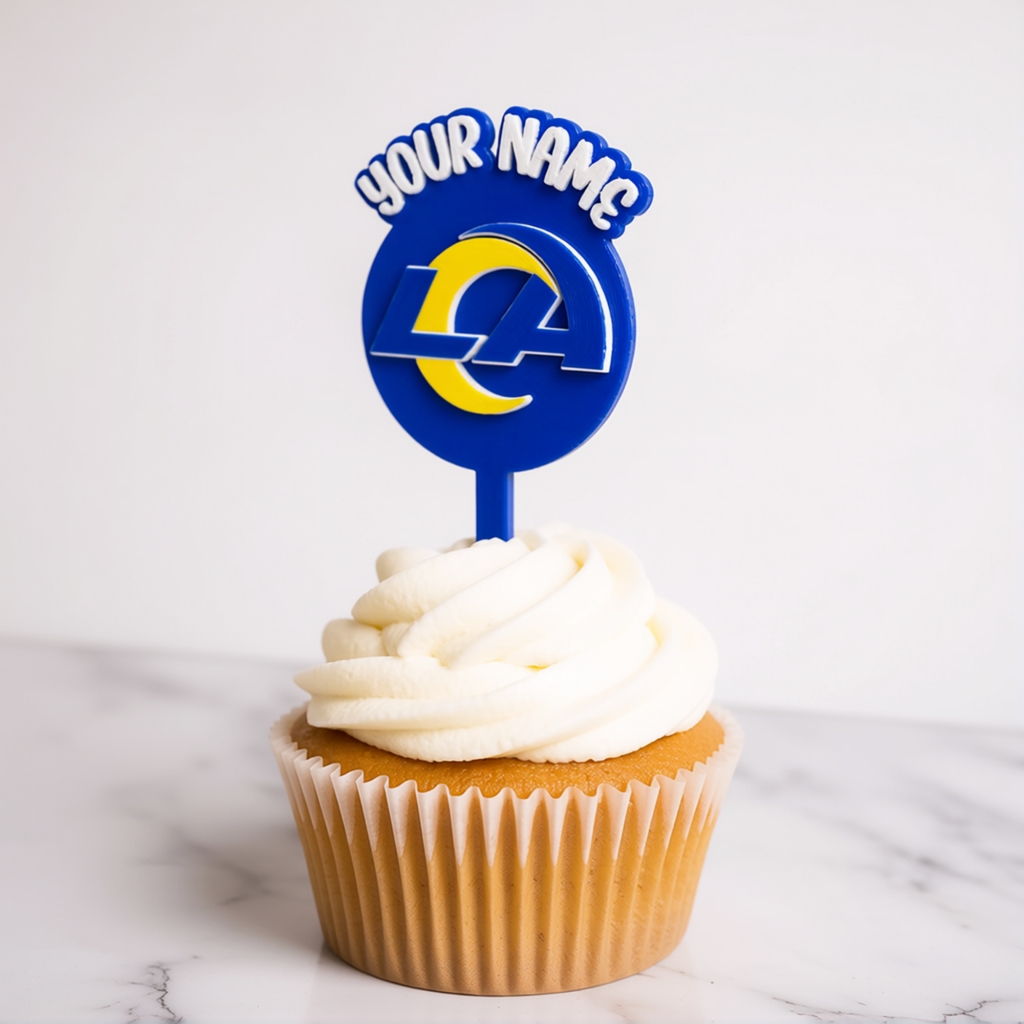 Los Angeles Rams Cupcake Topper