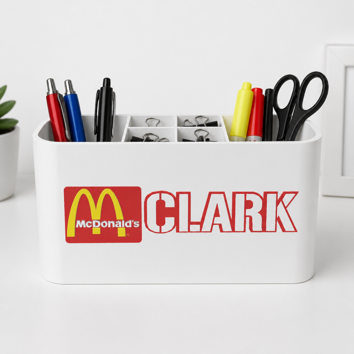 Personalized McDonald’s Desk Organizer