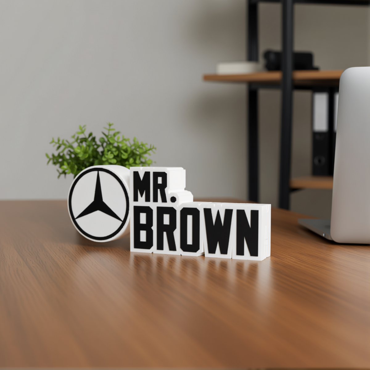 Personalized Mercedes-Benz Desk Name Plate