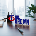 Personalized Minnesota Twins Baseball Desk Name Plate