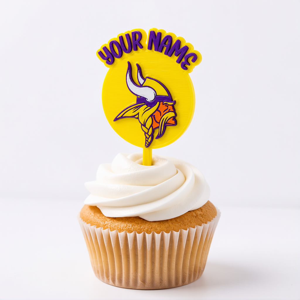 Minnesota Vikings Cupcake Topper