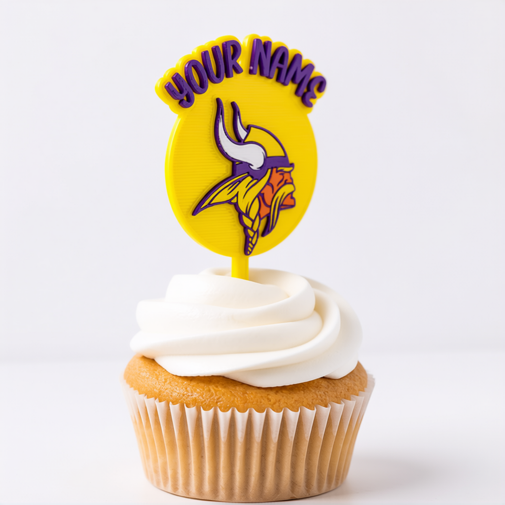 Minnesota Vikings Cupcake Topper
