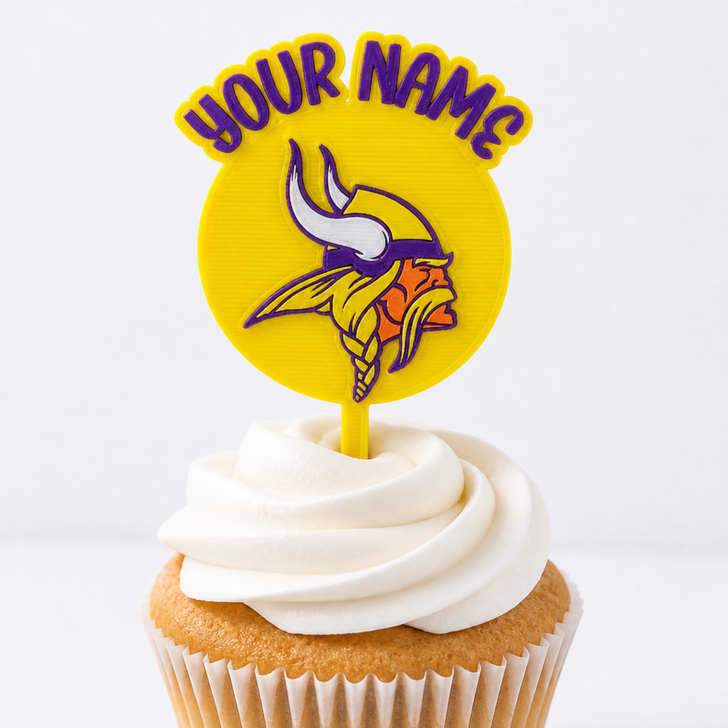 Minnesota Vikings Cupcake Topper