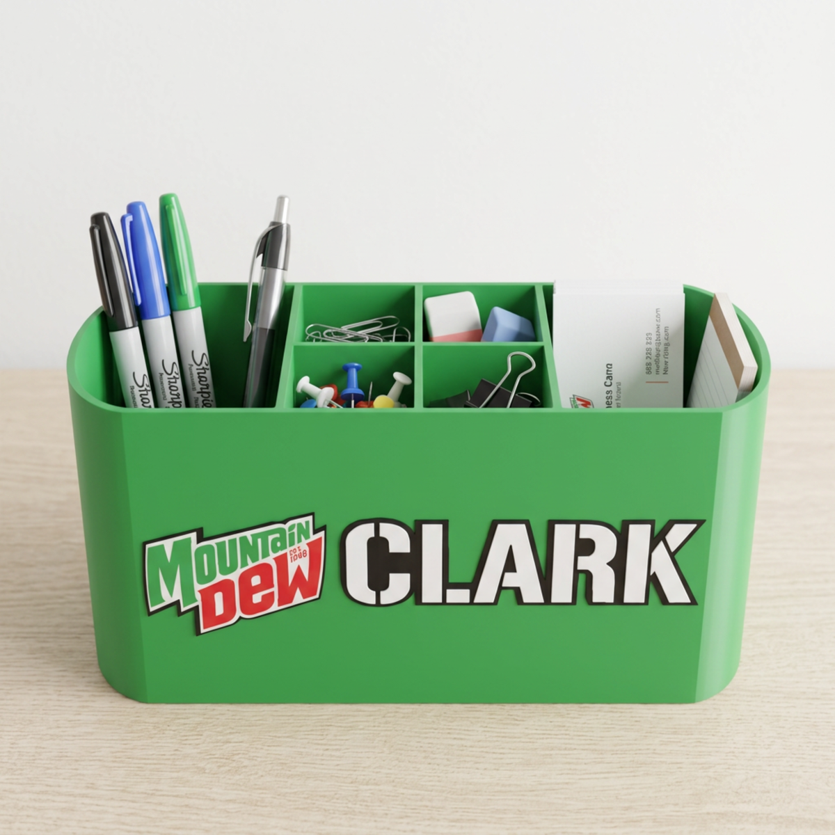 Personalized Mountain Dew Desk Organizer