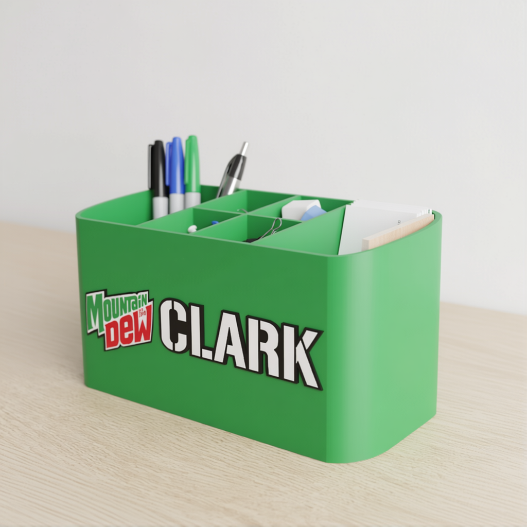 Personalized Mountain Dew Desk Organizer