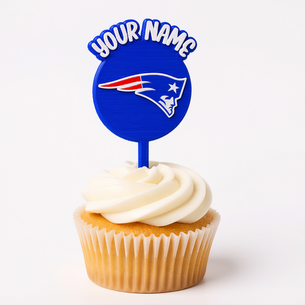 New England Patriots Cupcake Topper