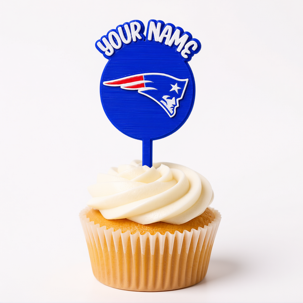 New England Patriots Cupcake Topper