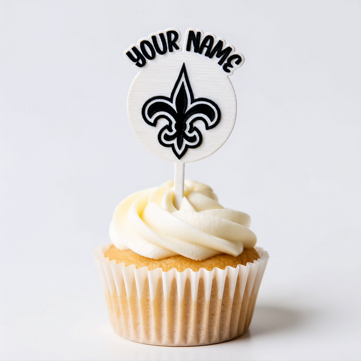 New Orleans Saints Cupcake Topper