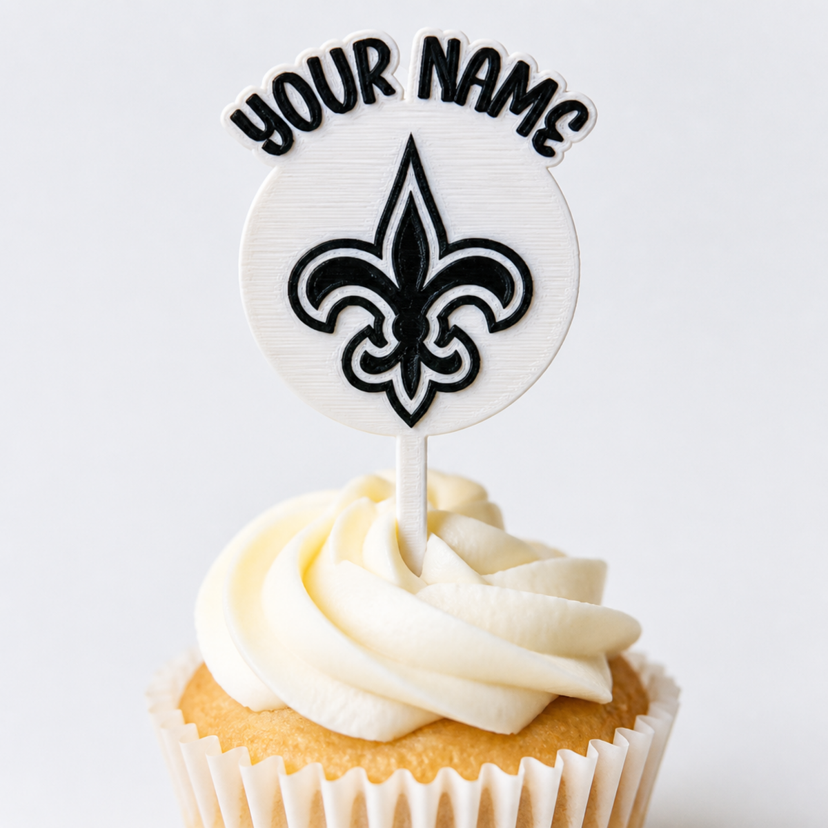 New Orleans Saints Cupcake Topper
