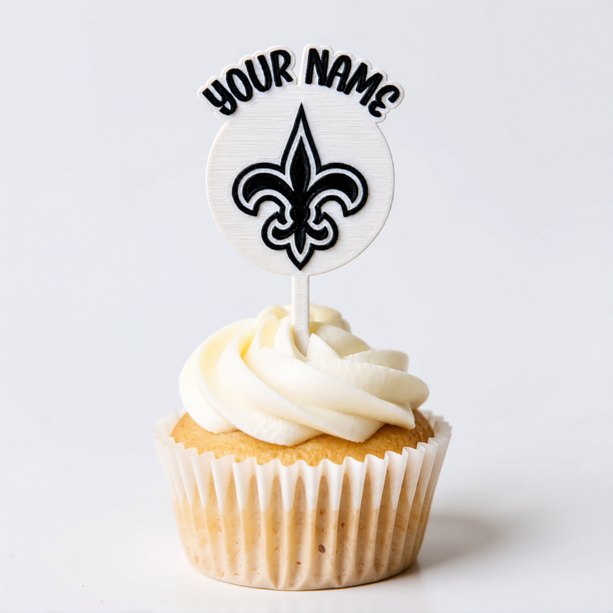 New Orleans Saints Cupcake Topper