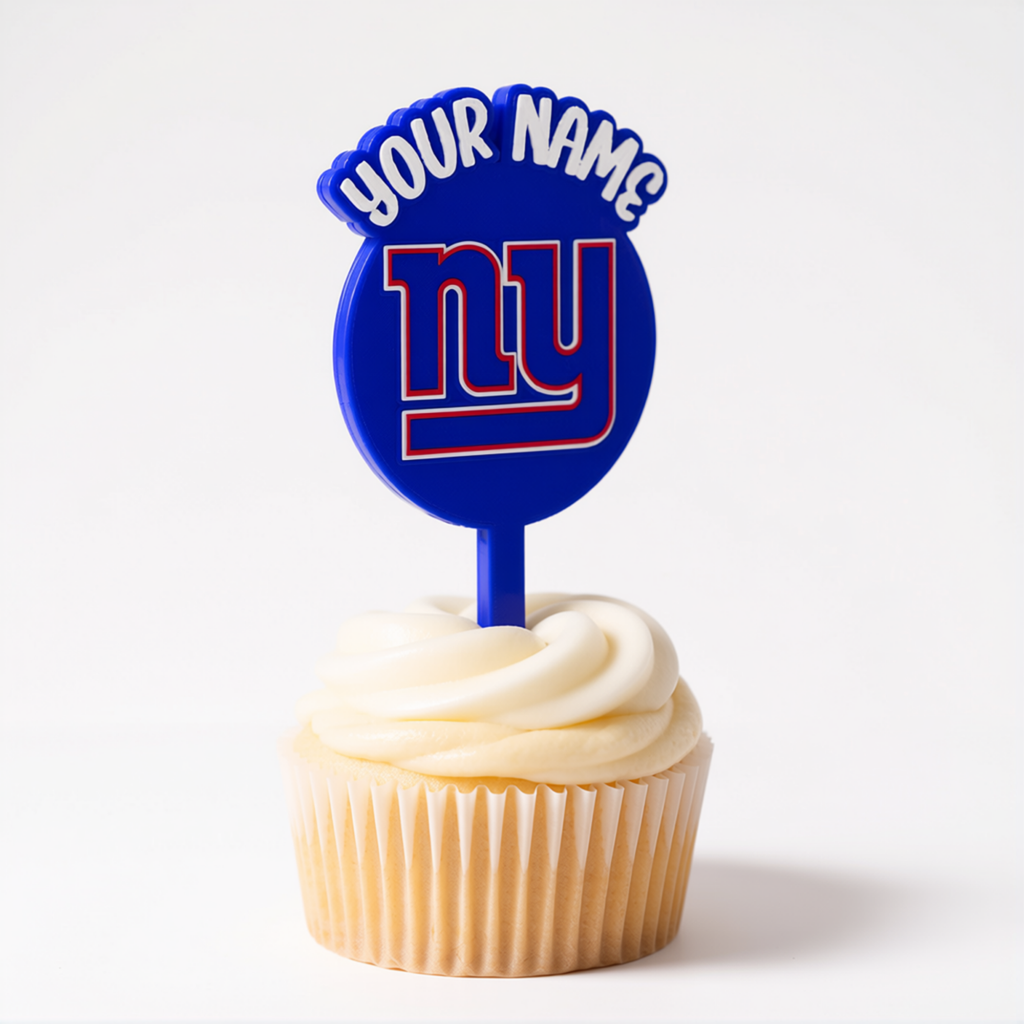 New York Giants Cupcake Topper