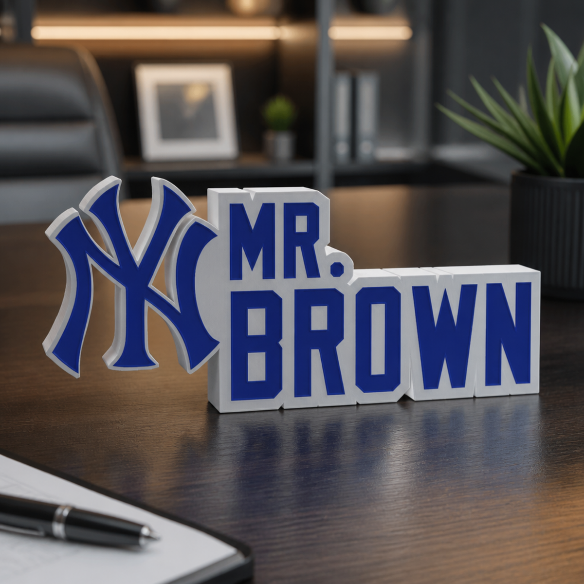New York Yankees Desk Name Plate