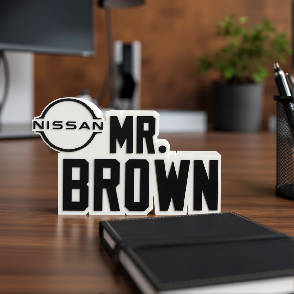Personalized Nissan Desk Name Plate