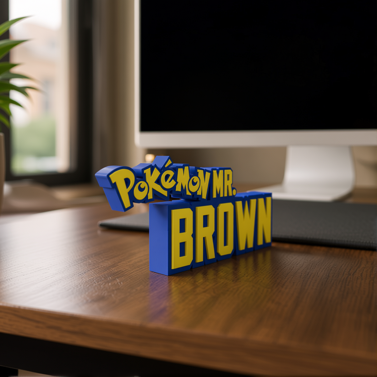 Personalized POKEMON Desk Name Plate