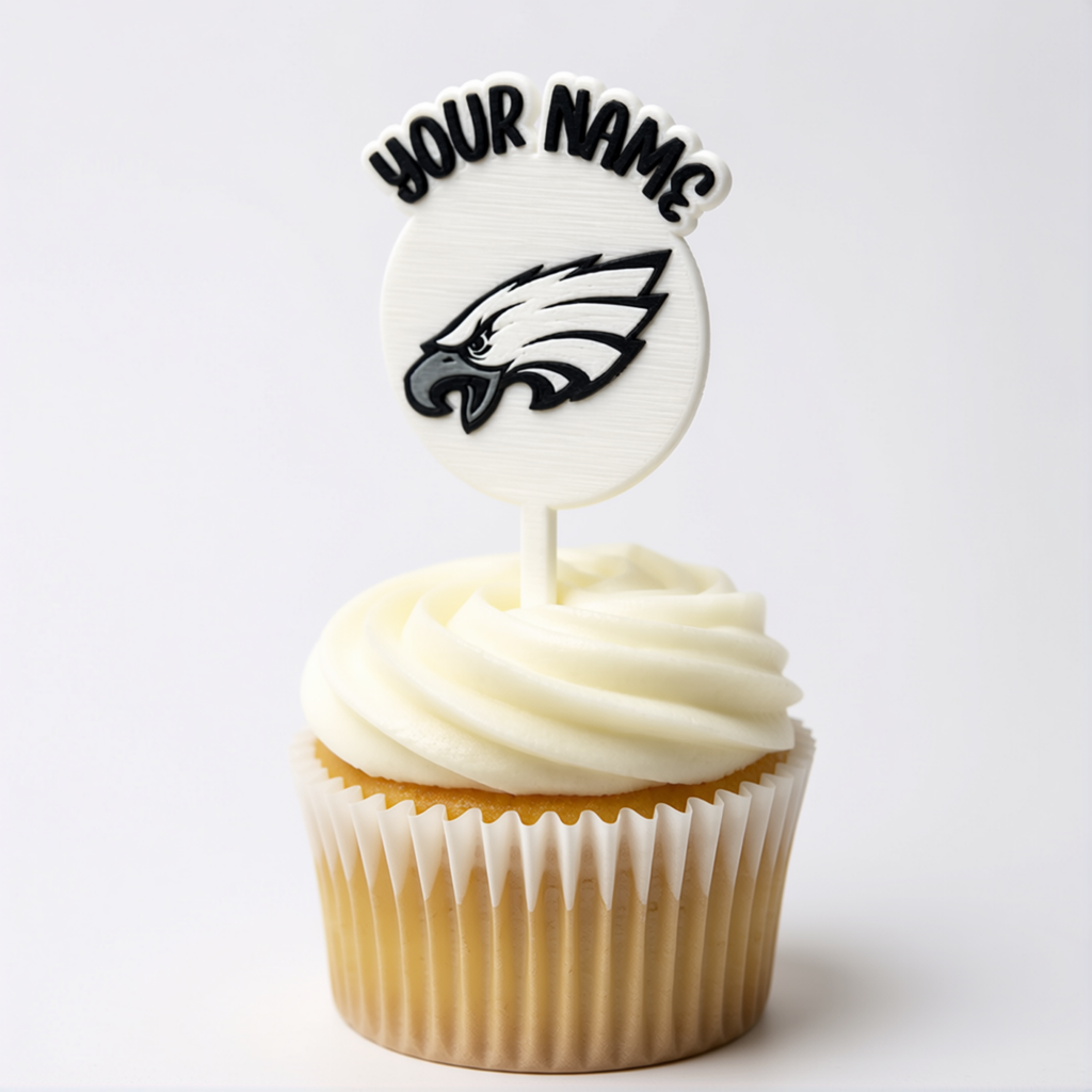 Philadelphia Eagles Cupcake Topper