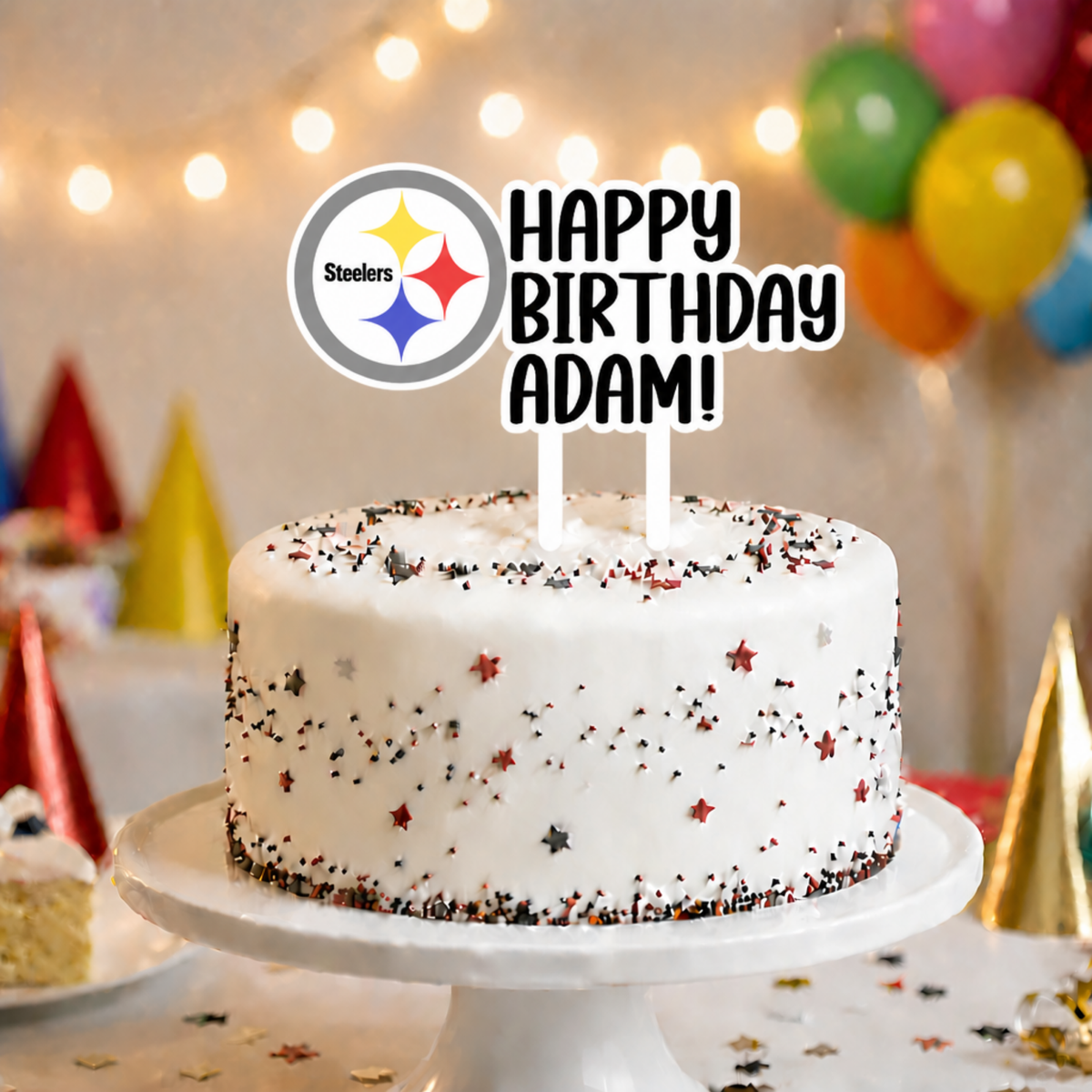 Pittsburgh Steelers Cake Topper