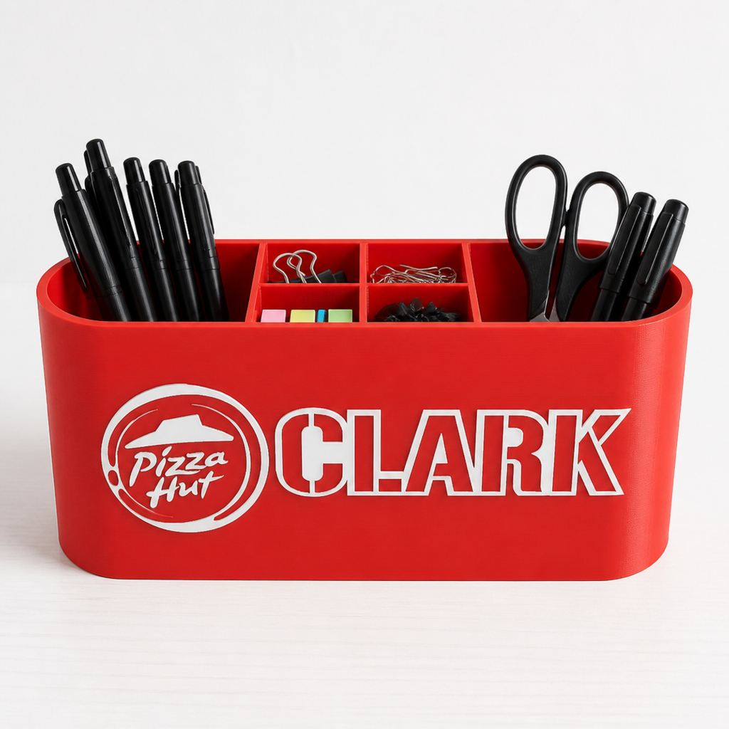 Personalized Pizza Hut Desk Organizer