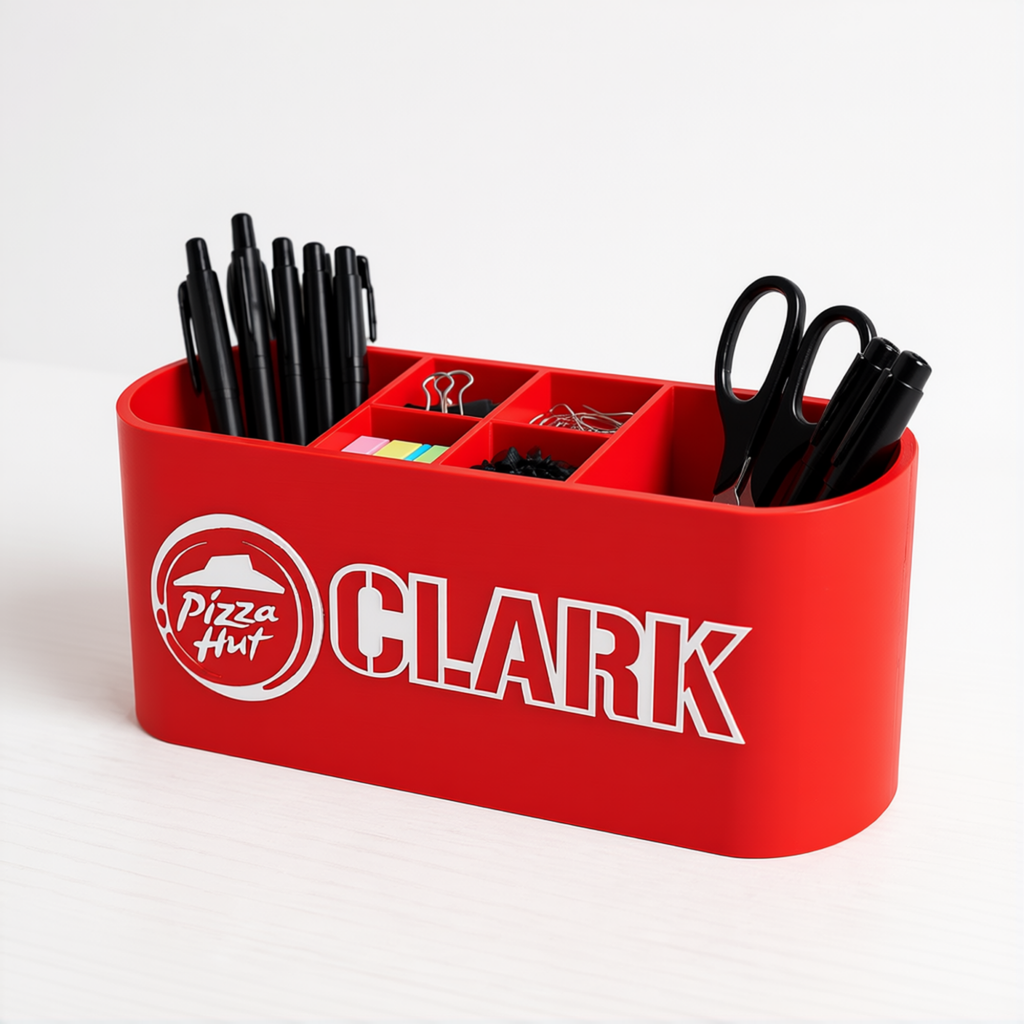 Personalized Pizza Hut Desk Organizer