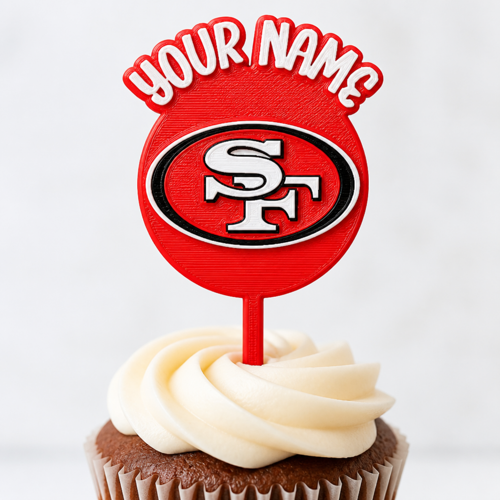San Francisco 49ers Cupcake Topper