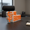 Personalized San Francisco Giants Baseball Desk Name Plate