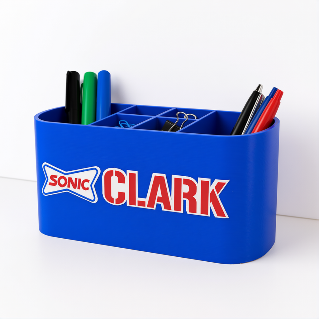 Personalized Sonic Desk Organizer