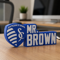 Personalized Sporting Kansas City Soccer Desk Name Plate