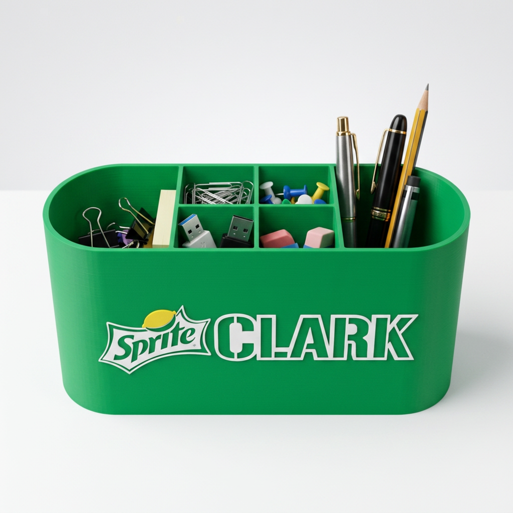 Personalized Sprite Desk Organizer