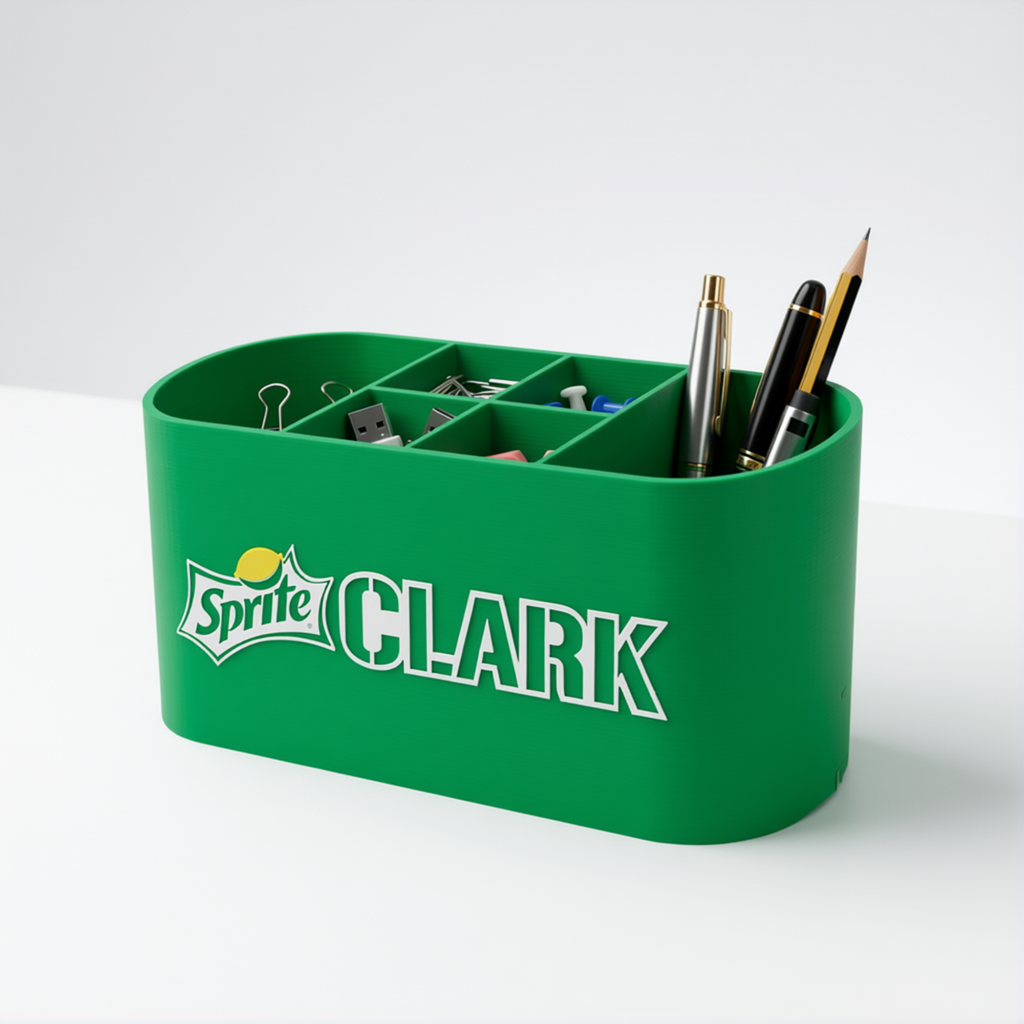 Personalized Sprite Desk Organizer
