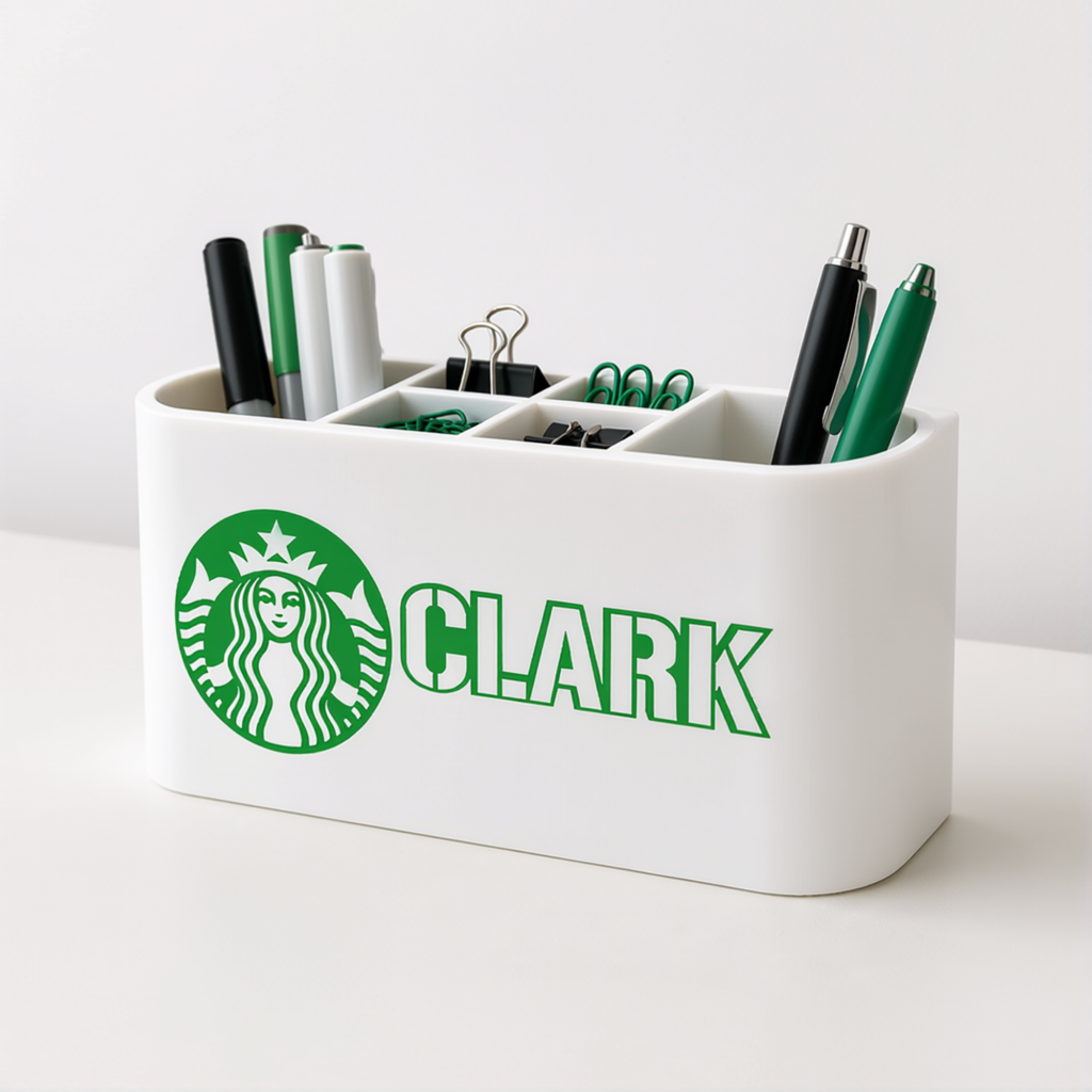 Personalized Starbucks Desk Organizer