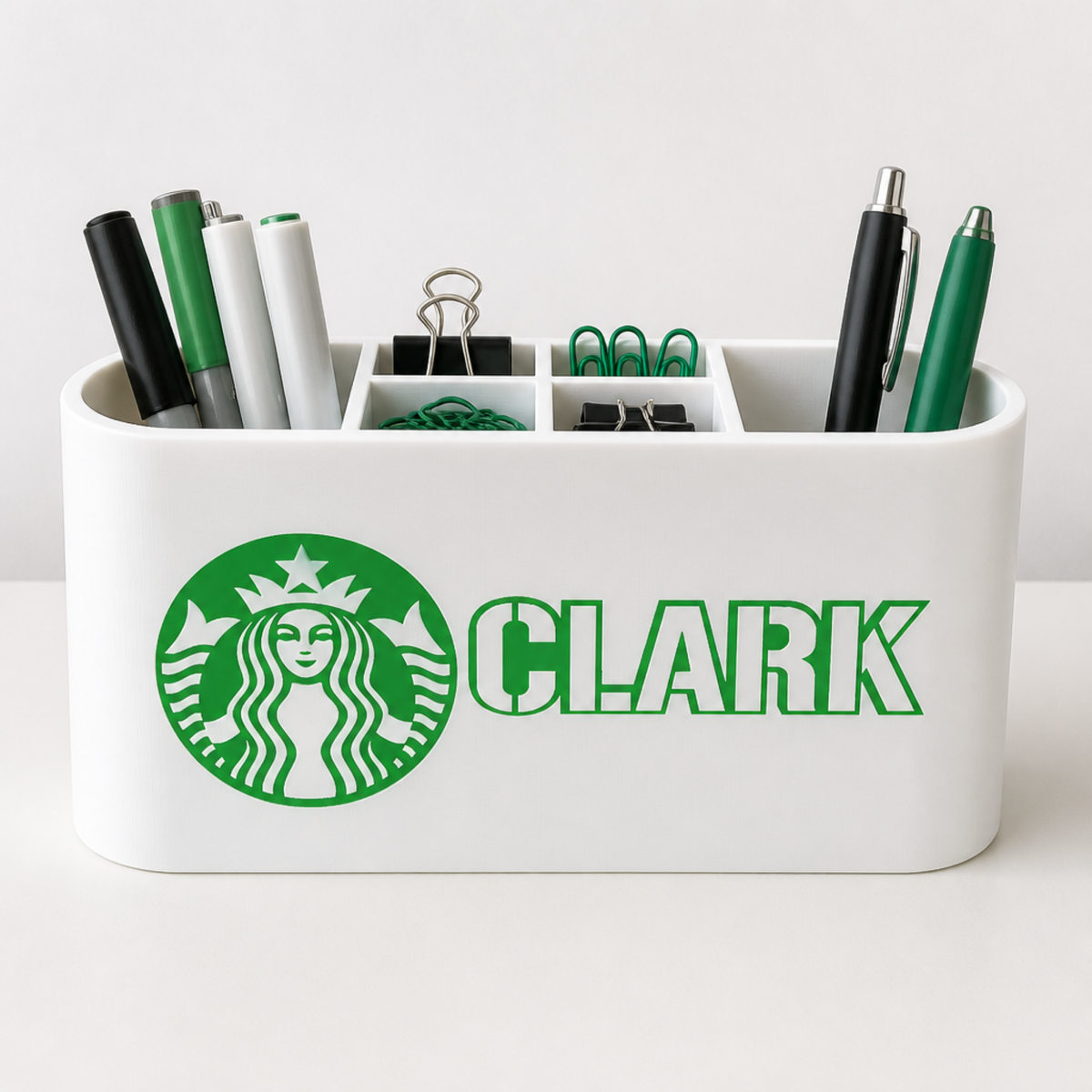 Personalized Starbucks Desk Organizer