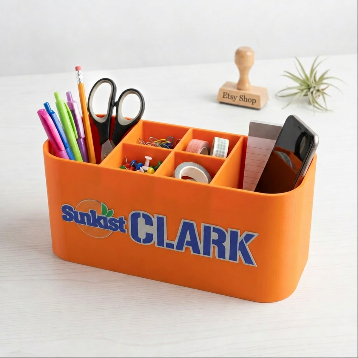 Personalized Sunkist Desk Organizer