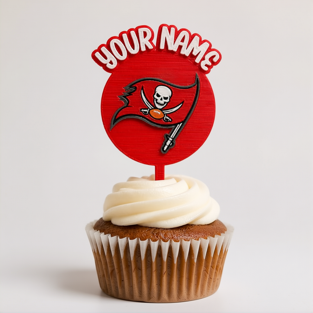 Tampa Bay Buccaneers Cupcake Topper
