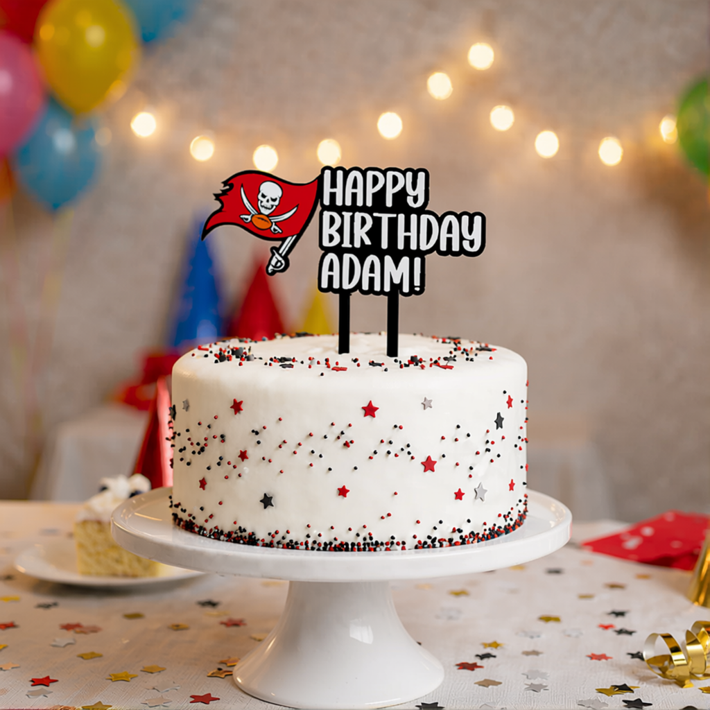 Tampa Bay Buccaneers Cake Topper