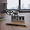 Personalized Toyota Desk Name Plate