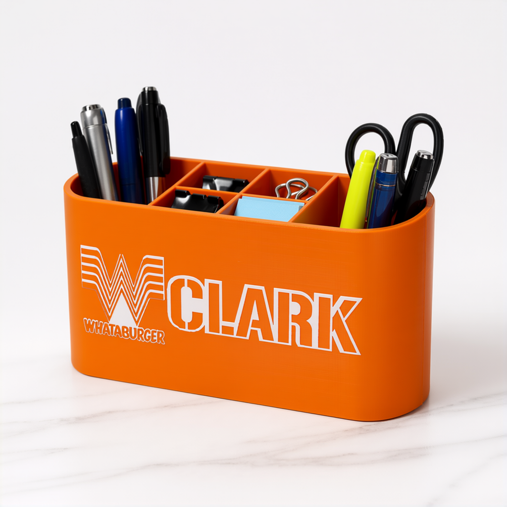 Personalized Whataburger Desk Organizer