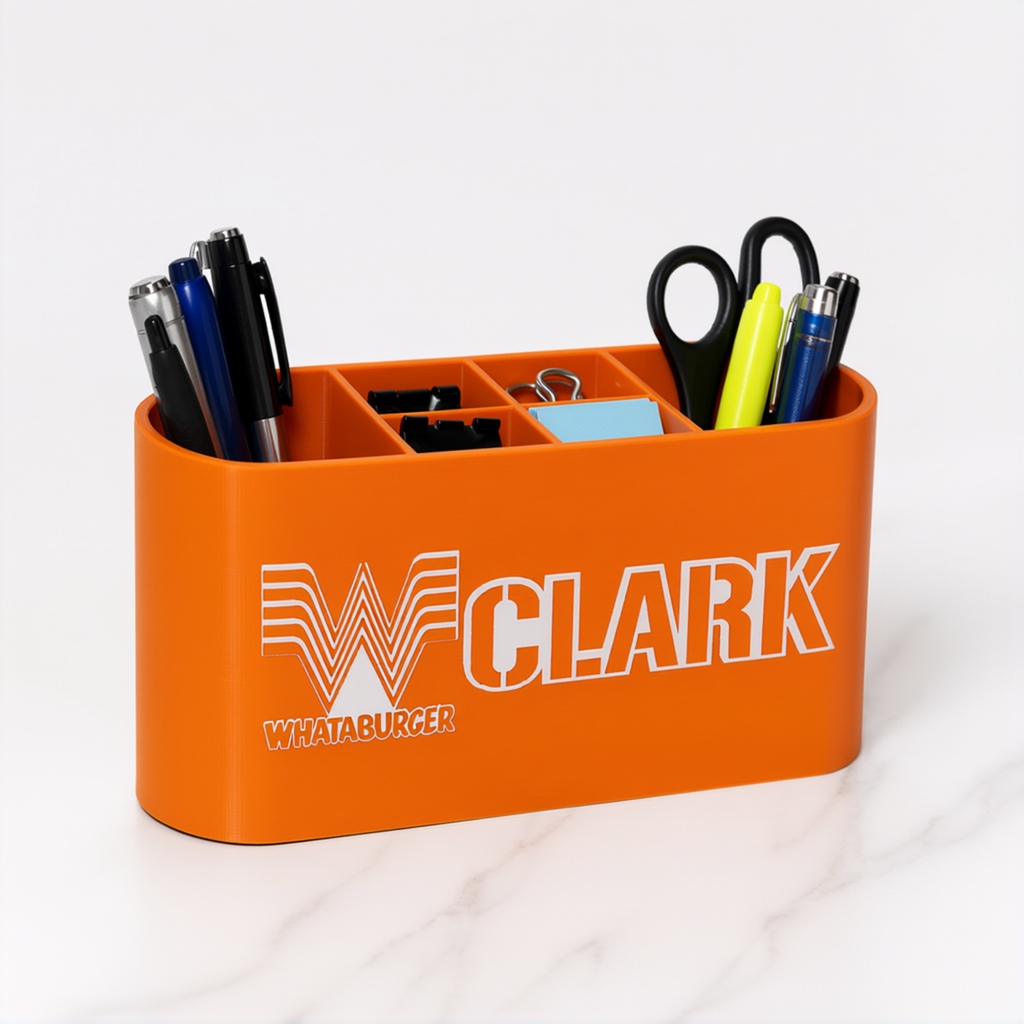 Personalized Whataburger Desk Organizer