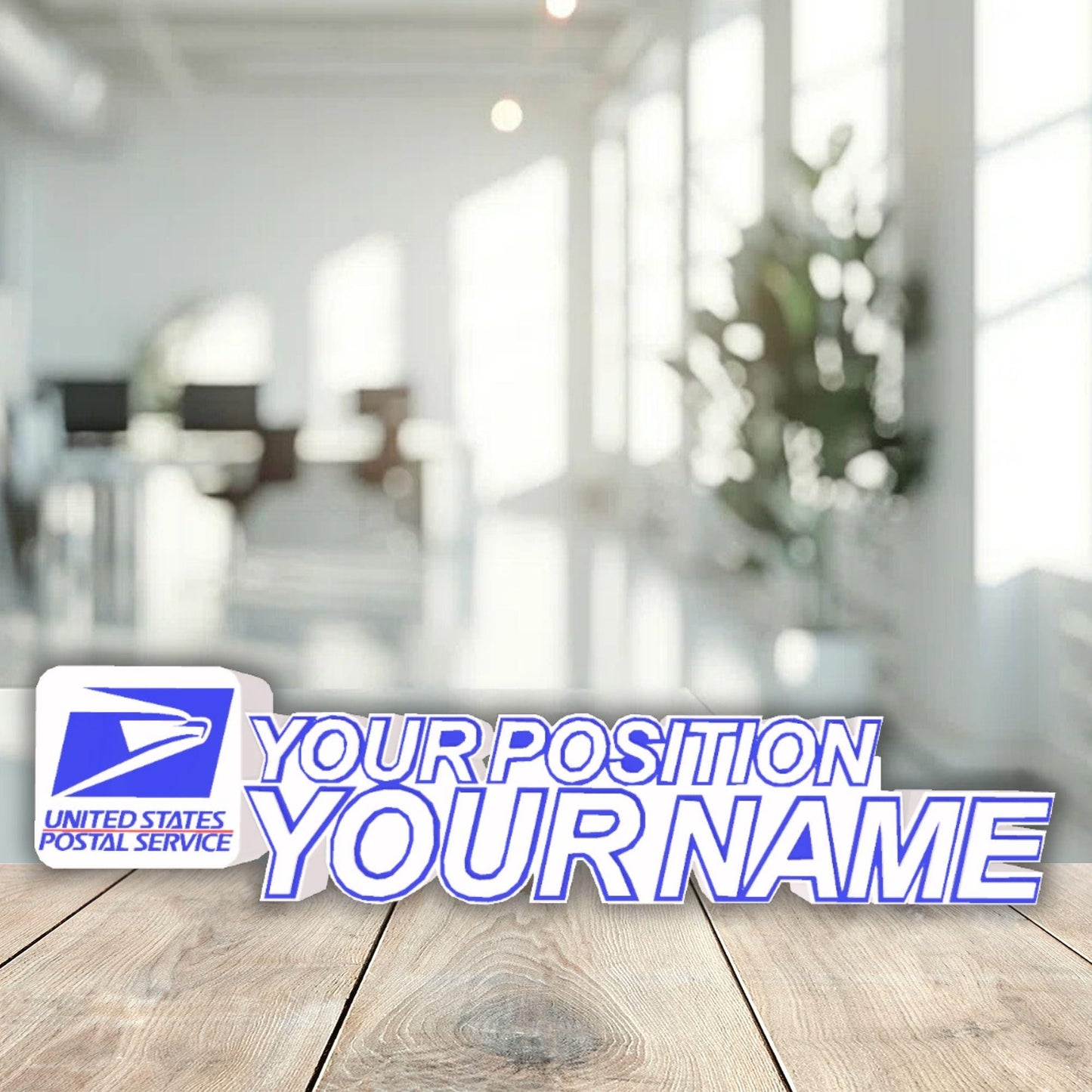 Personalized USPS Desk Name Plate, New Job Gifts, Boss Name Plaque, Office Decor