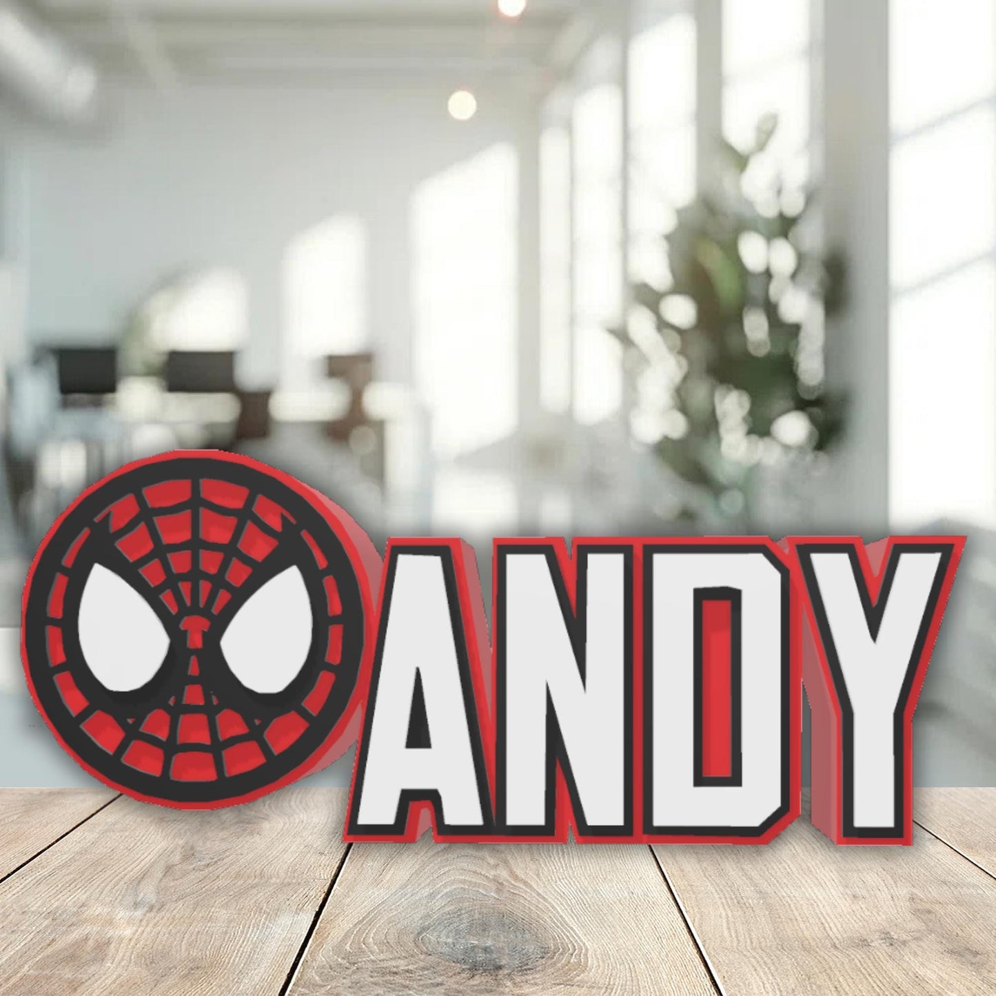 Spiderman Desk Name Plate, Custom Office Decor, Teacher Classroom, New Job Gift