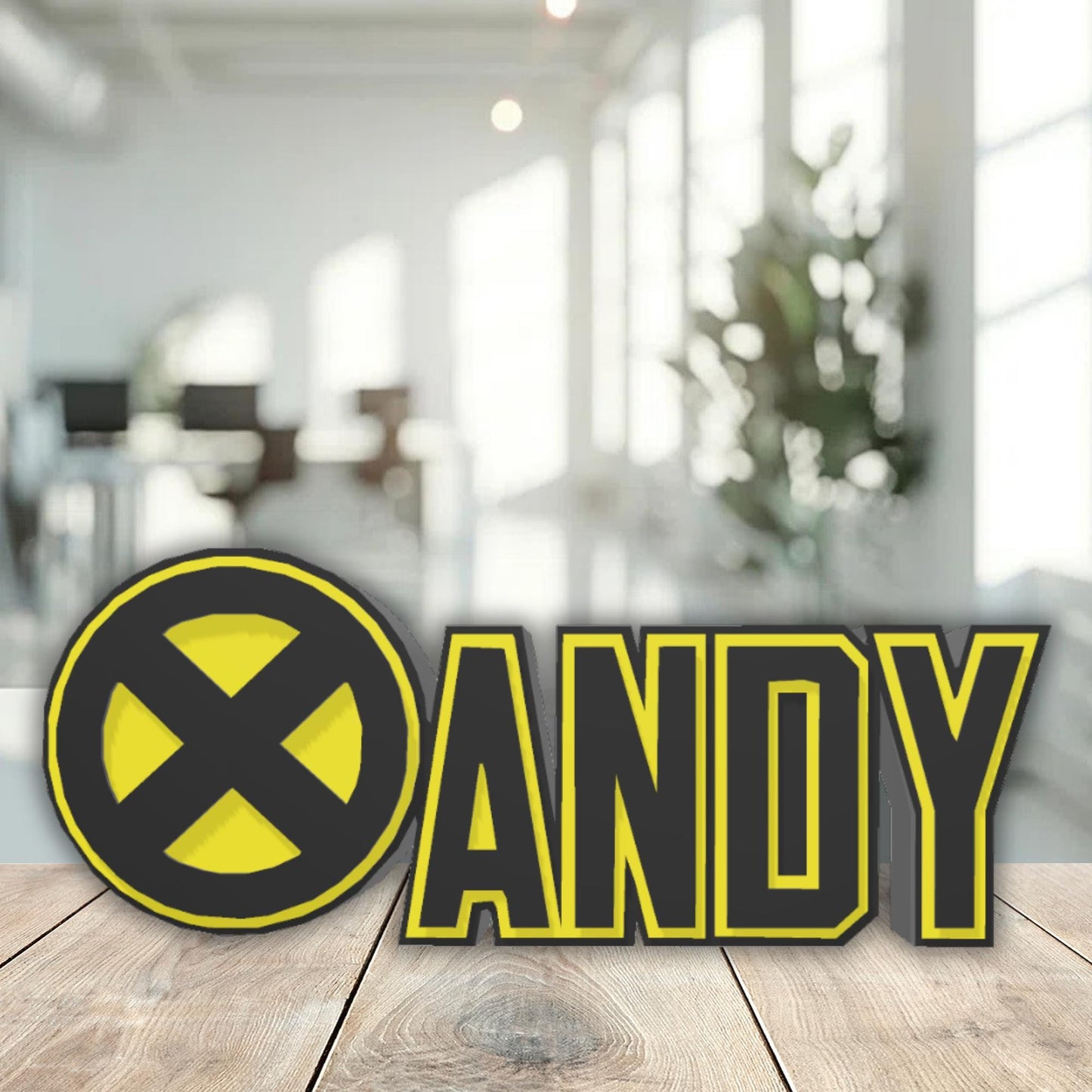 Professor X Desk Name Plate, Gifts For Teacher, Personalized Plaque