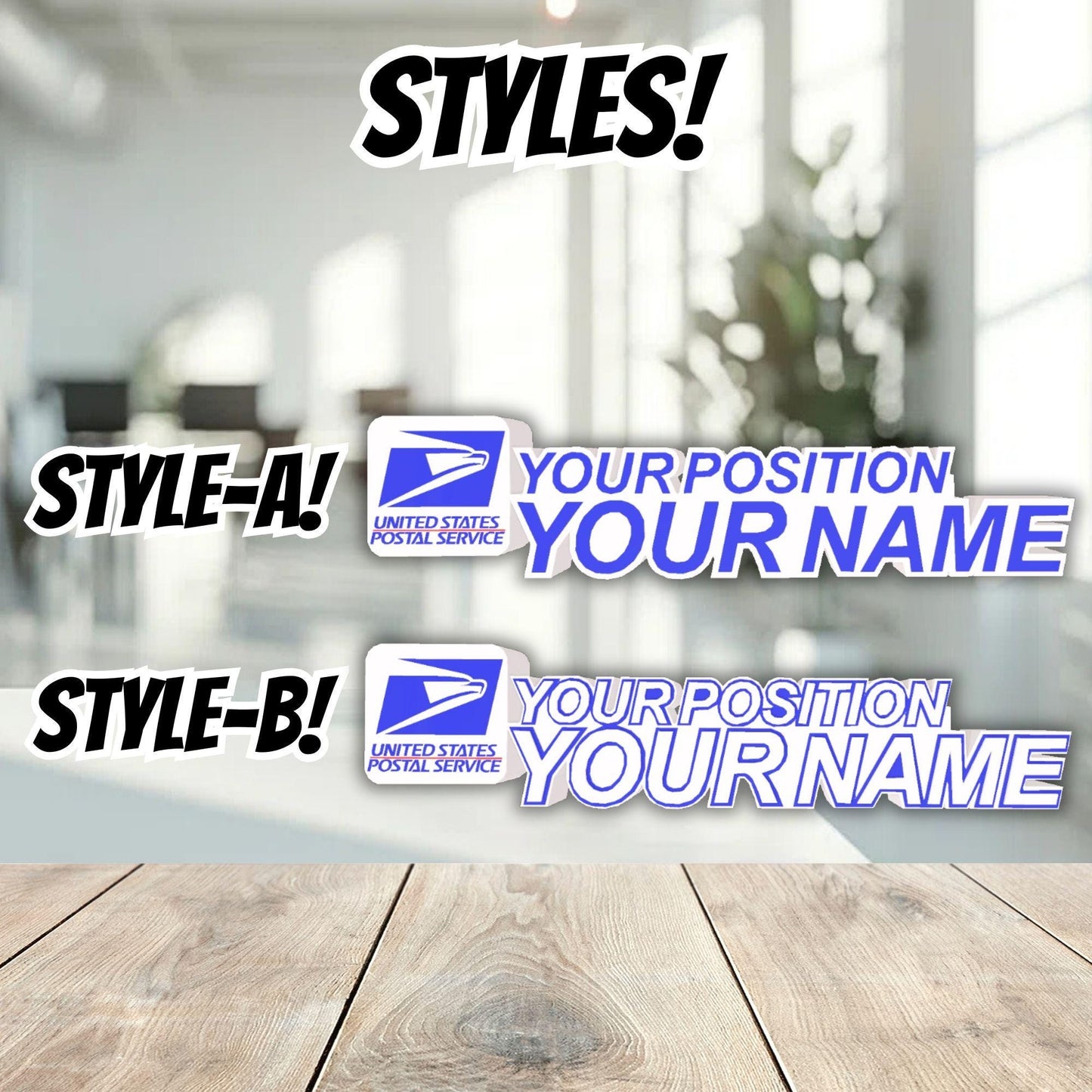 Personalized USPS Desk Name Plate, New Job Gifts, Boss Name Plaque, Office Decor