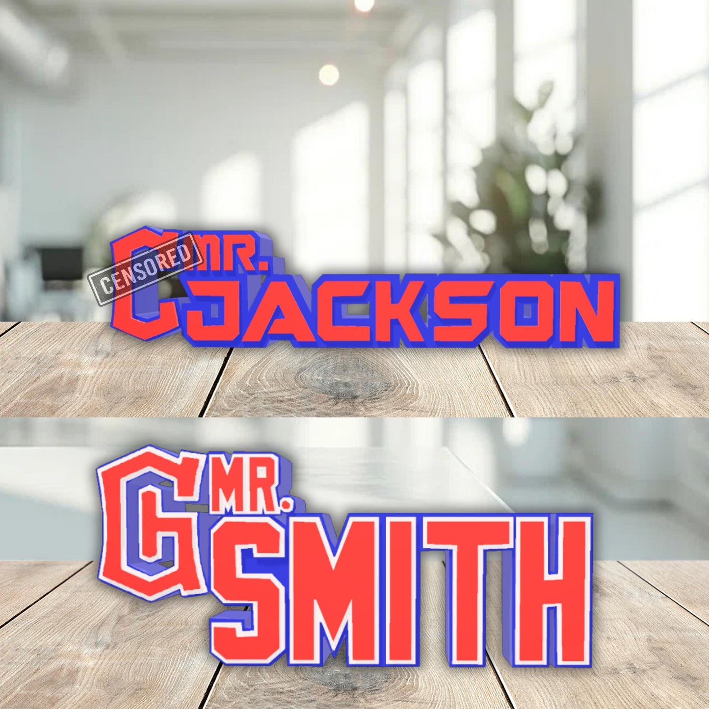 Personalized Cleveland Guardians Desk Name Plate, Name Plaque, Teacher gift