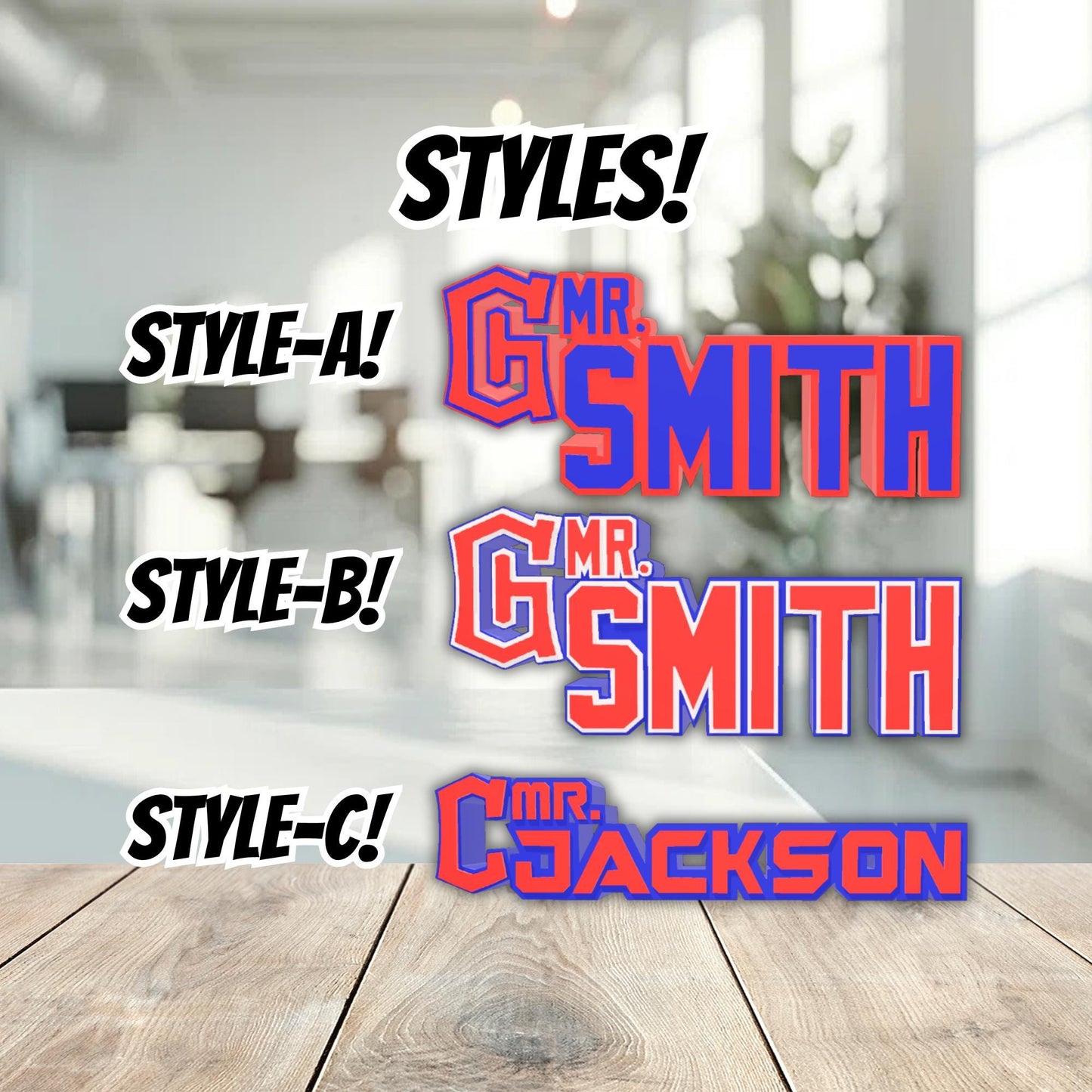 Personalized Cleveland Guardians Desk Name Plate, Name Plaque, Teacher gift