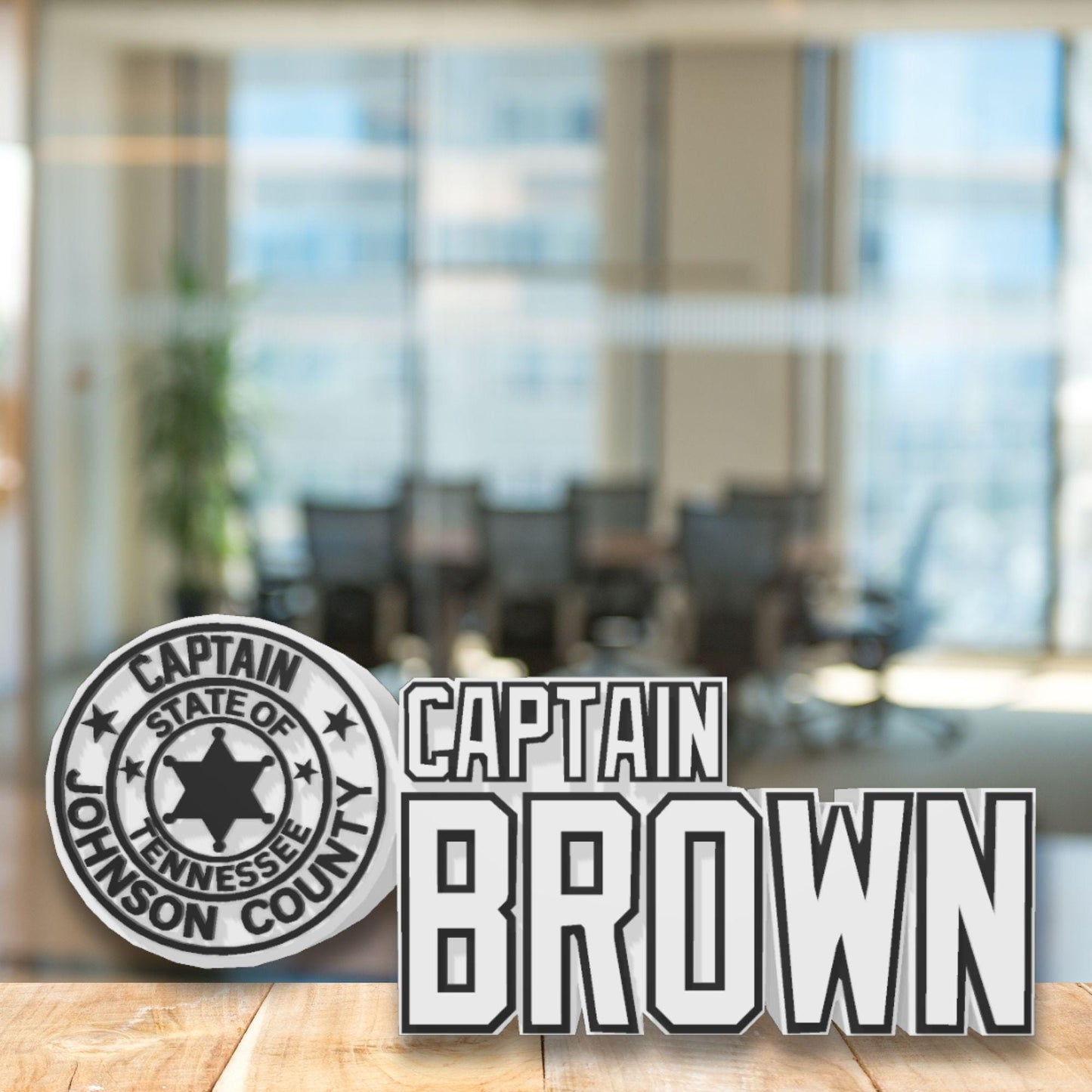 Personalized Police Officer Desk Name Plate: Custom Law Enforcement Gift