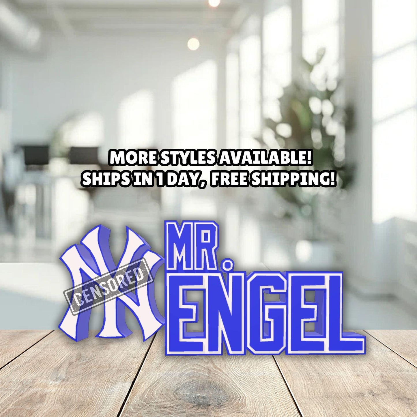 Personalized New York Yankees Desk Name Plate, Office Decoration, Teacher Appreciation gift